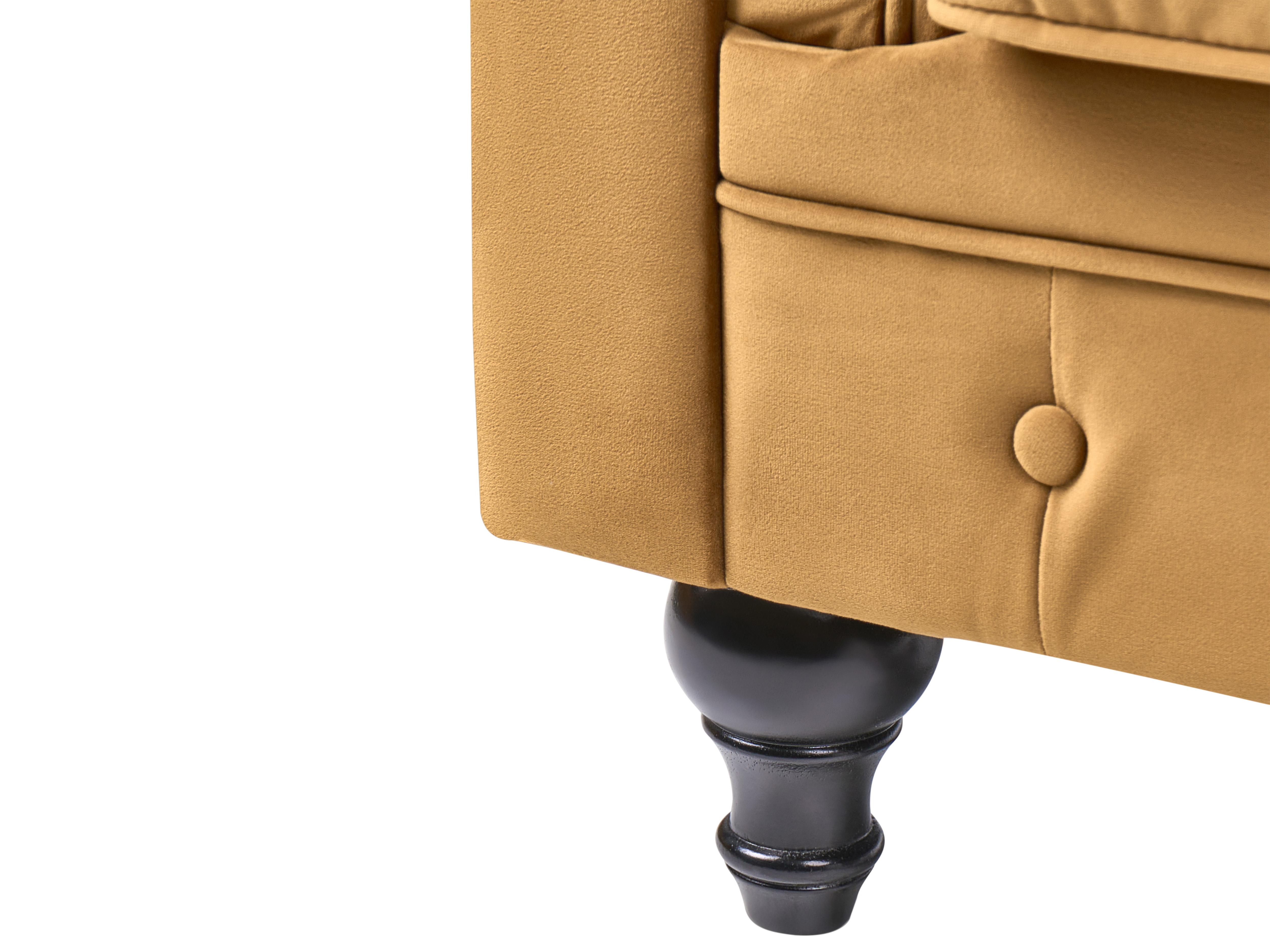 Bankenset 4-zits CHESTERFIELD Fluweel Goud