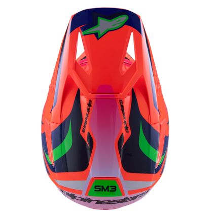 Casque cross Alpinestars SUPERTECH S-M3 - DEEGAN - ENFANT - Orange / Violet