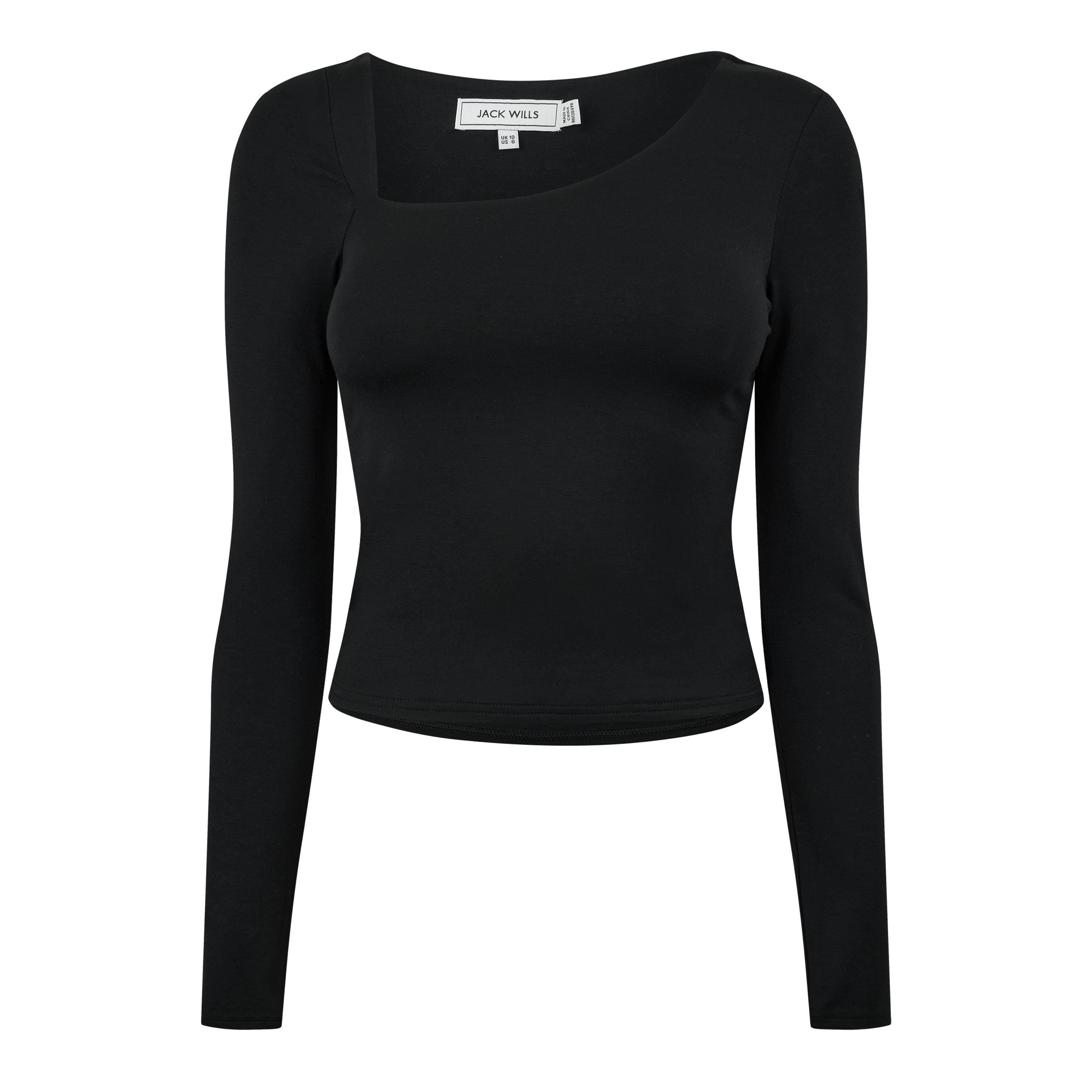 Jack Wills JW Slash Long Sleeve Top Womens