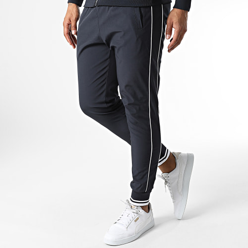 Ensemble Veste Zippée Et Pantalon Jogging XP153 Bleu Marine