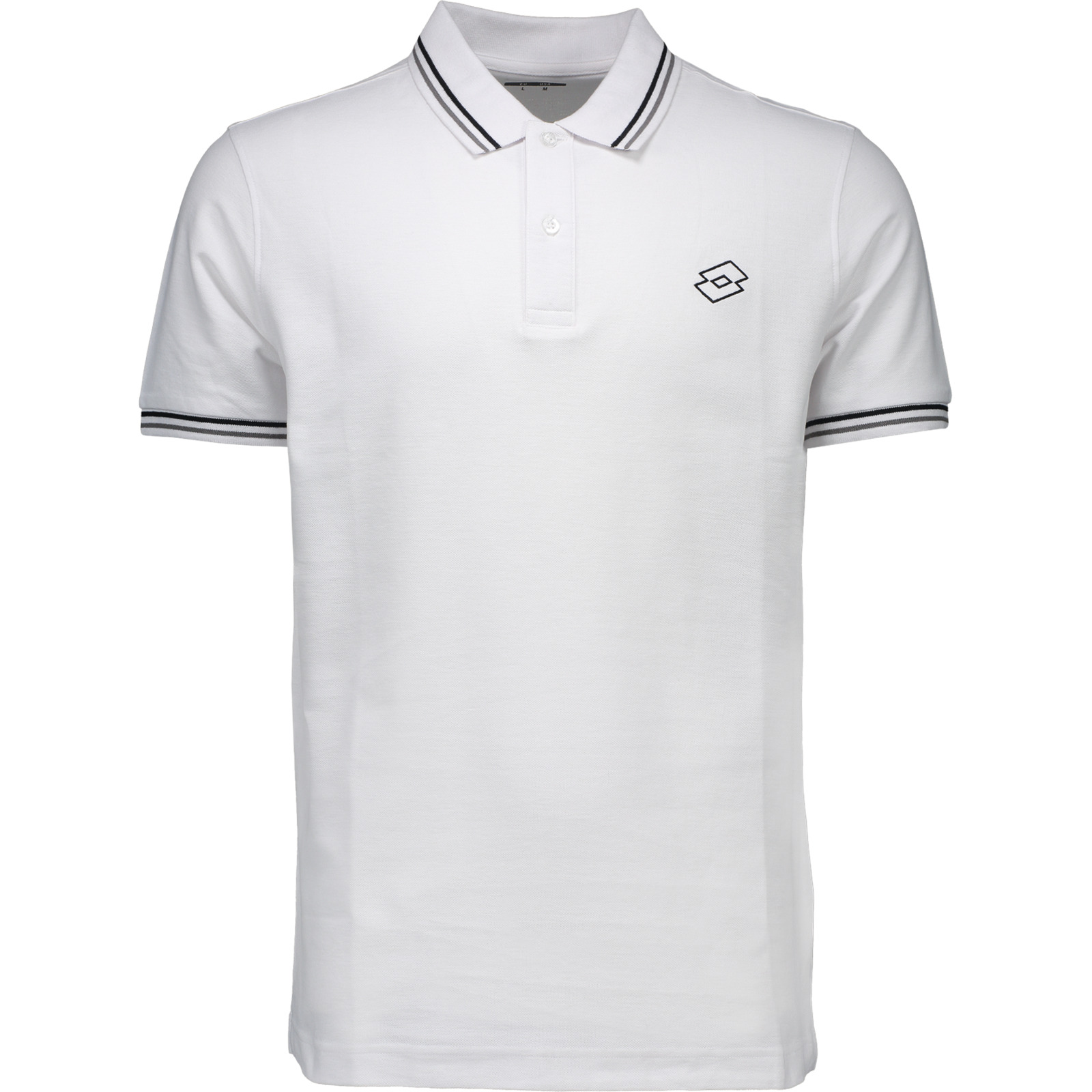 Lotto OT Polo Streifen Hr, weiss, L
