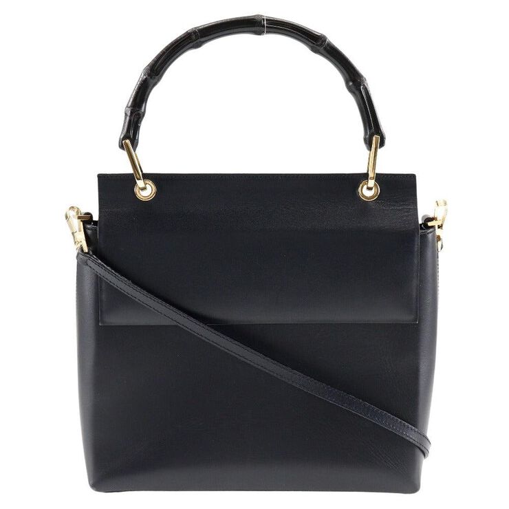 Gucci Vintage Gucci Bamboo Black