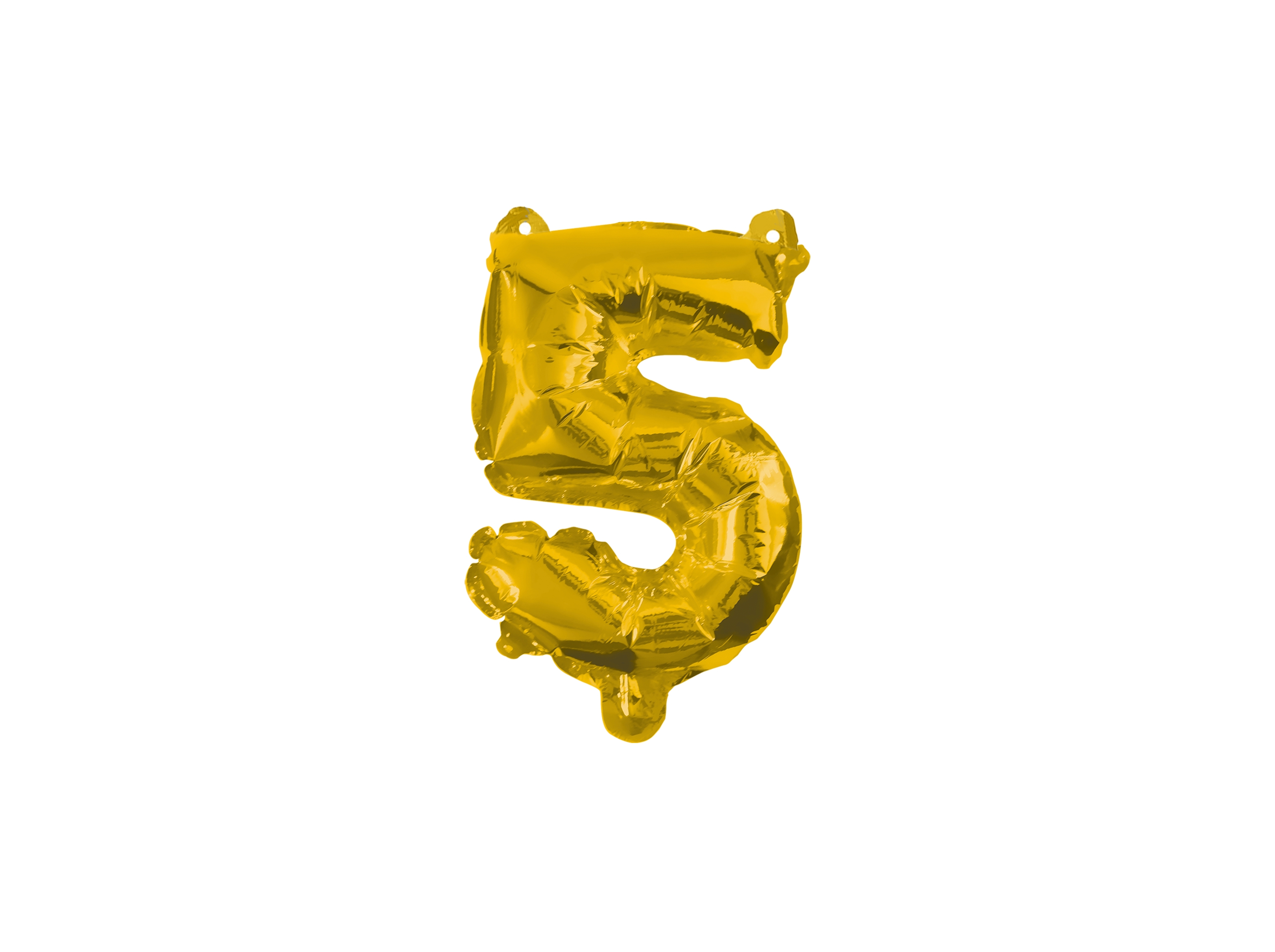 BALÃO FOIL Nº 5 OURO 32CM