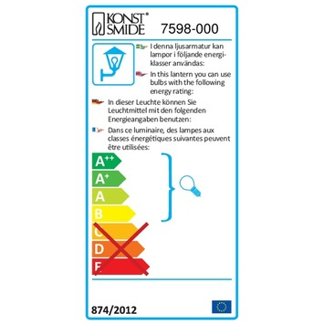 Konstsmide Modena wandlamp kantelbaar RVS