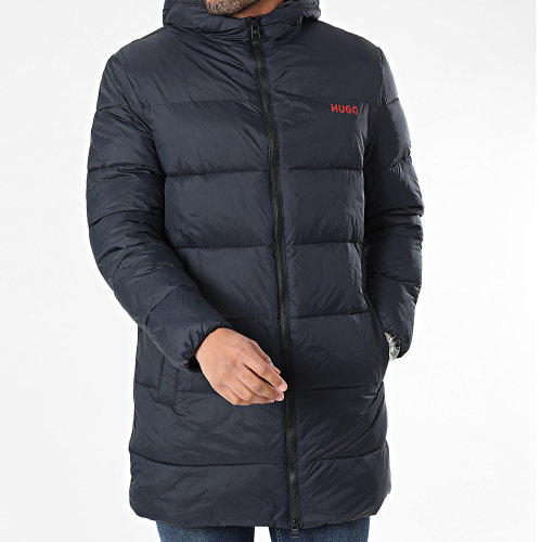Doudoune Longue A Capuche Mati 50495228 Bleu Marine