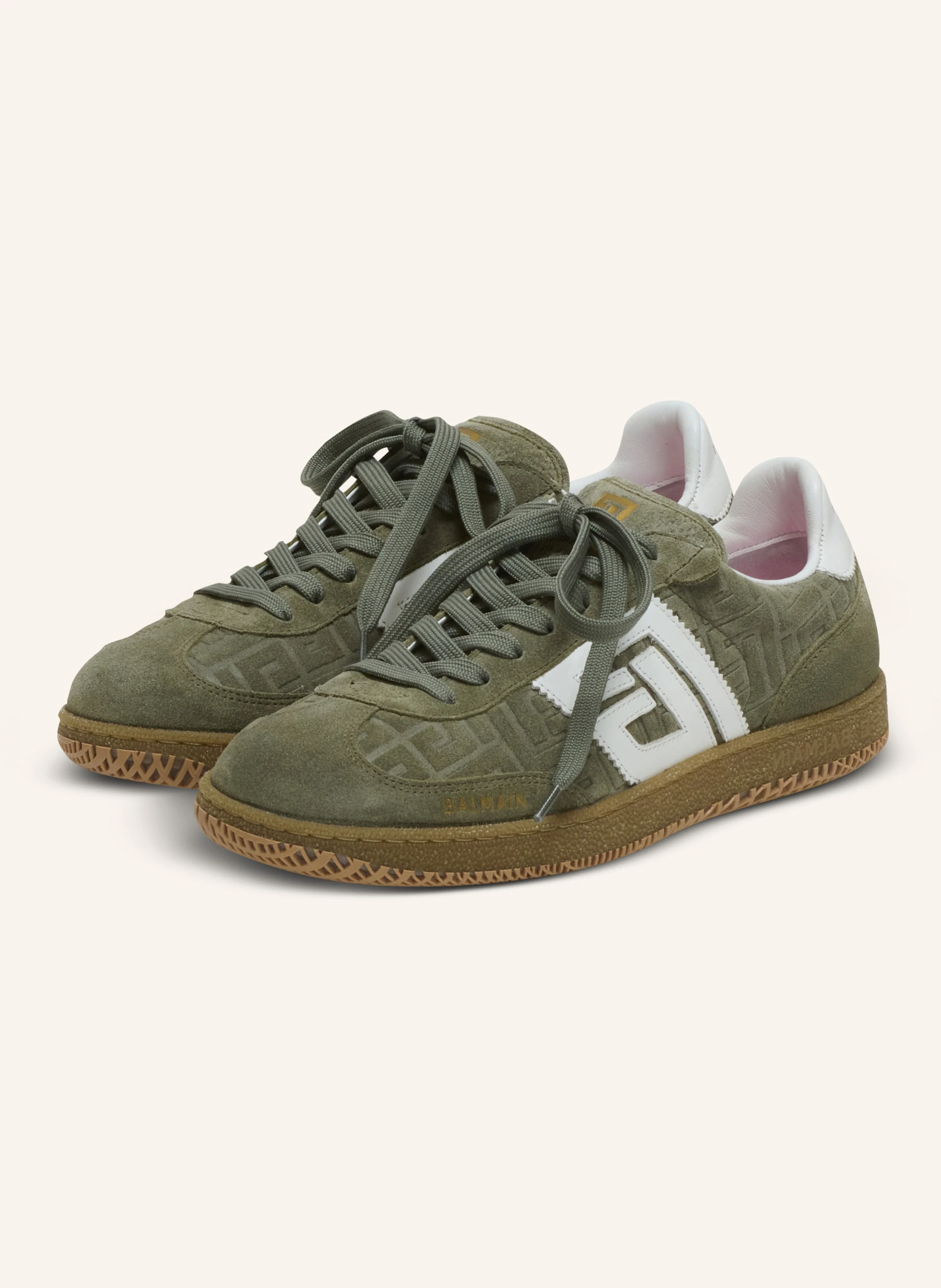 BALMAIN Sneakers Balmain Swan aus Wildleder