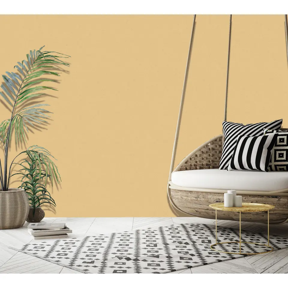 Dutch Wallcoverings - Jungle Fever uni oker - 0,53x10,05m
