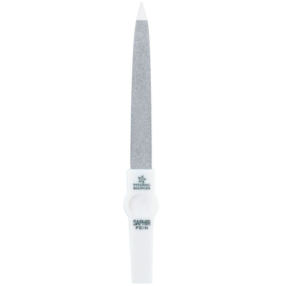 Pfeilring® Saphir-Nagelfeile weiß doppelseitig grob/fein 130 mm 1202