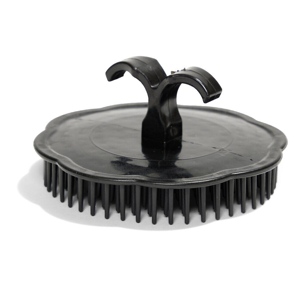 Brosse à cheveux ronde noire Ø8x5cm