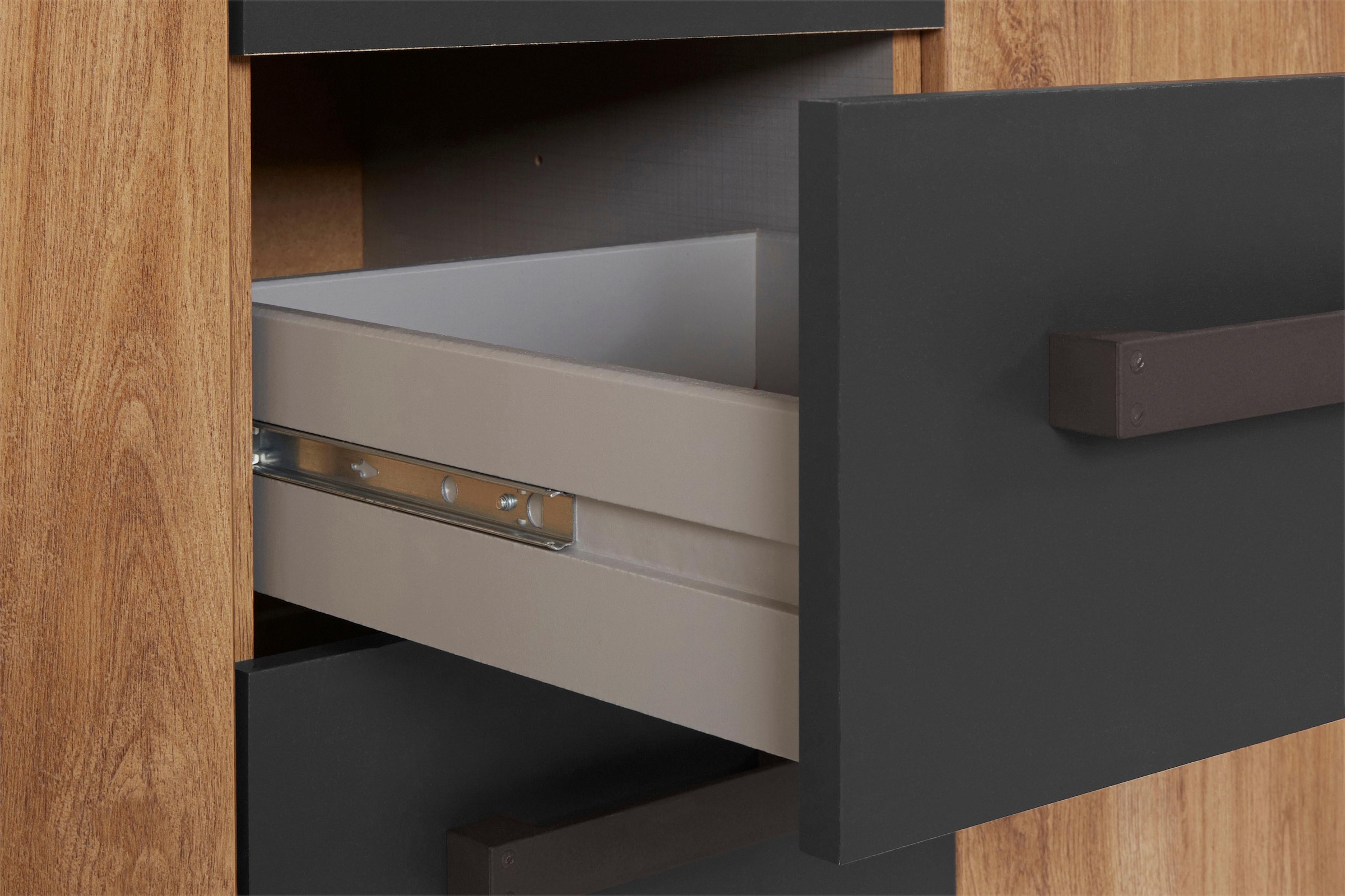 Wimex Kombikommode »Malmö, Schrank mit 2 Türen und 4 Schubladen, Made in Germany« im rusikaler look, Industrial Design, 130x41x83cm