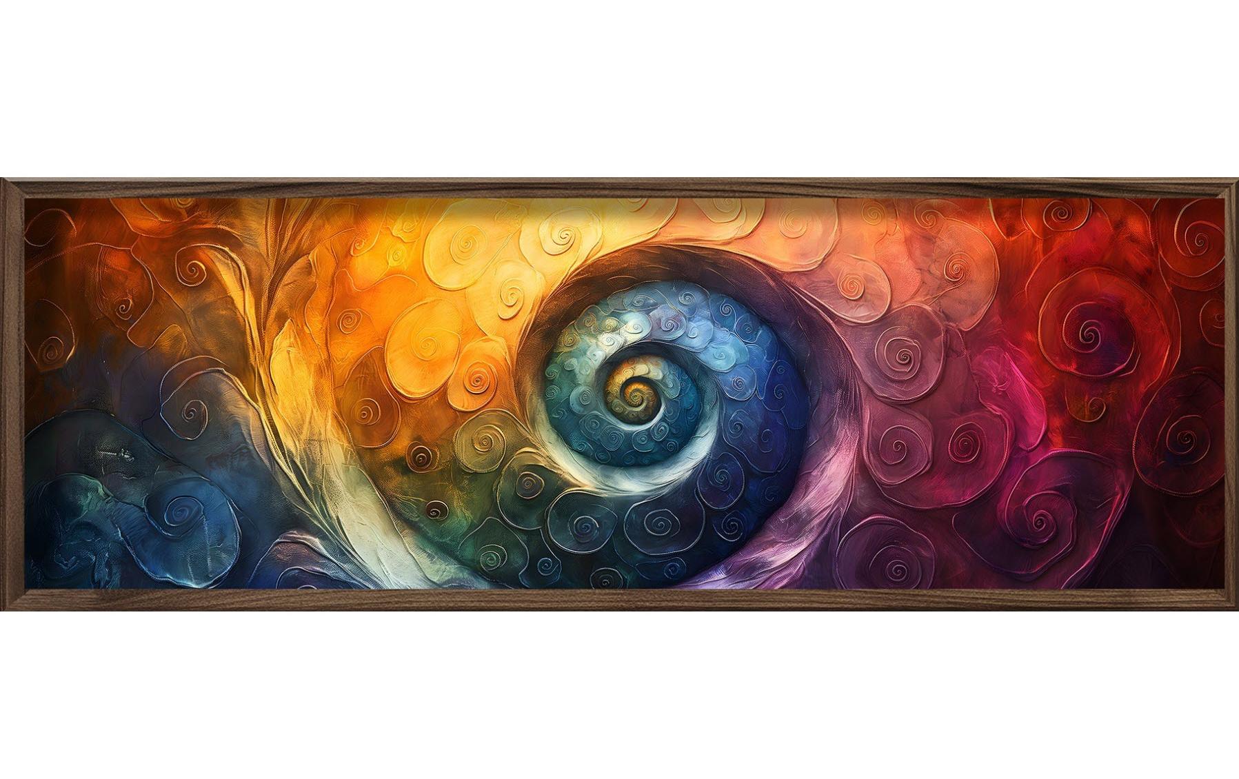 Bild Wirbel 120 x 40 cm<br>Dekorative Wandmalerei