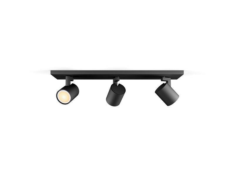 Philips Hue White Ambiance Runner 3er-Spot Schwarz Flexibles Licht für jeden Raum