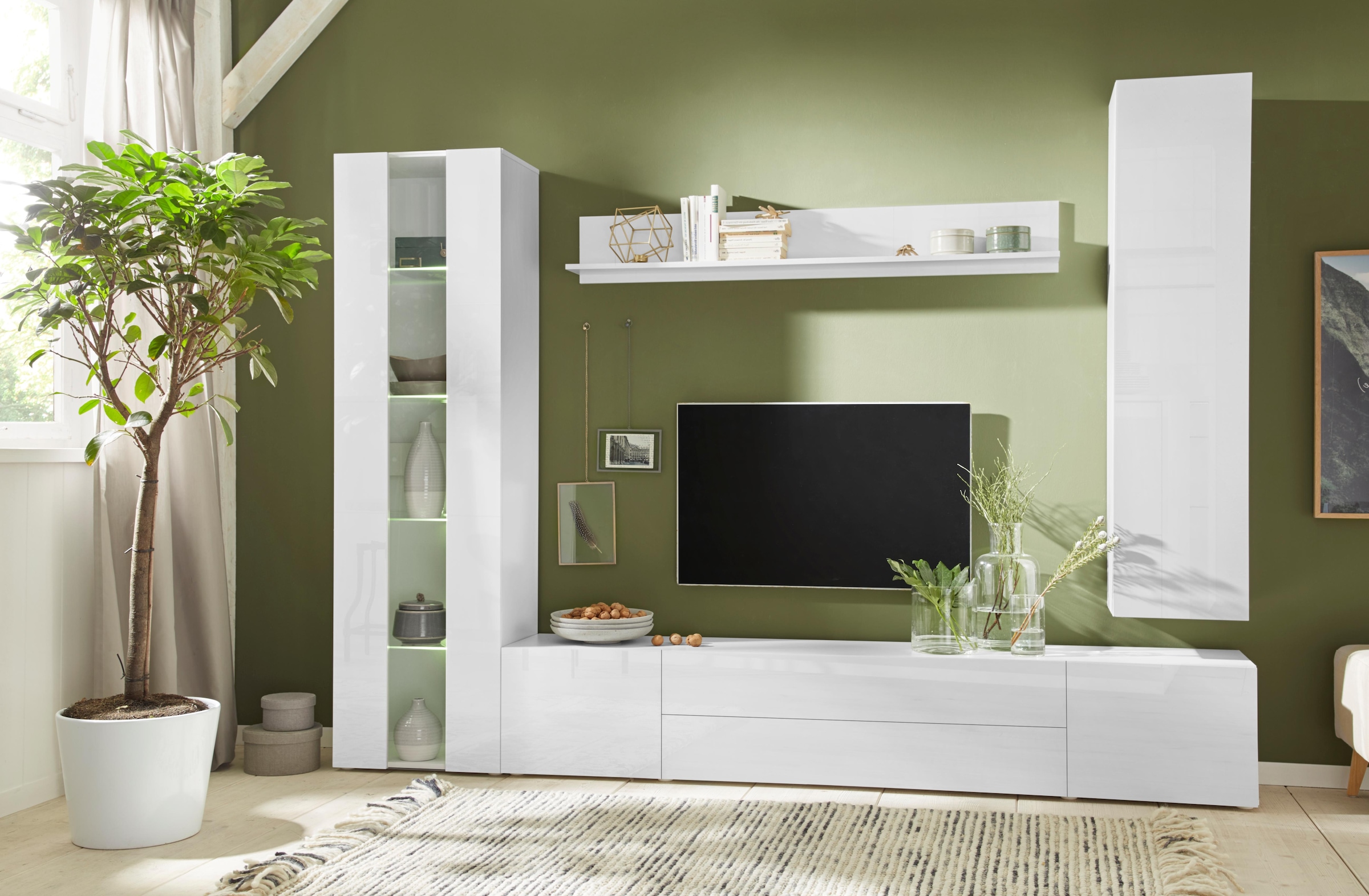 borchardt Möbel Hängevitrine »TOLEDO« Höhe 140 cm
