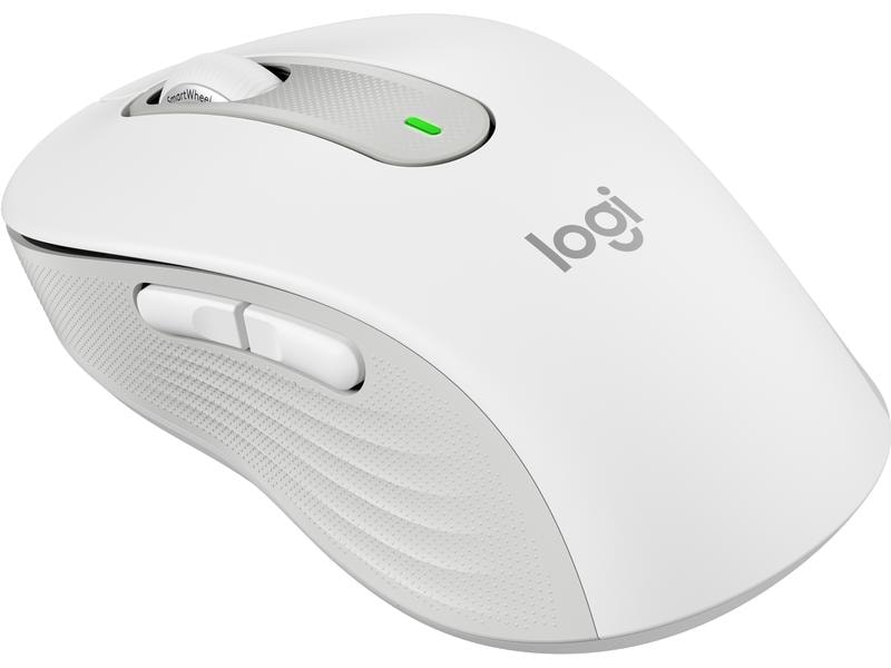 Logitech Maus Signature M650 Weiss Präzise Wireless-Maus mit «Logitech SilentTouch»-Technologie