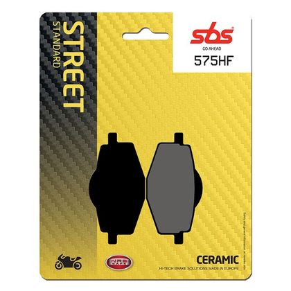 Plaquettes de freins SBS 575HF carbone céramique avant/arrière (selon modèle)