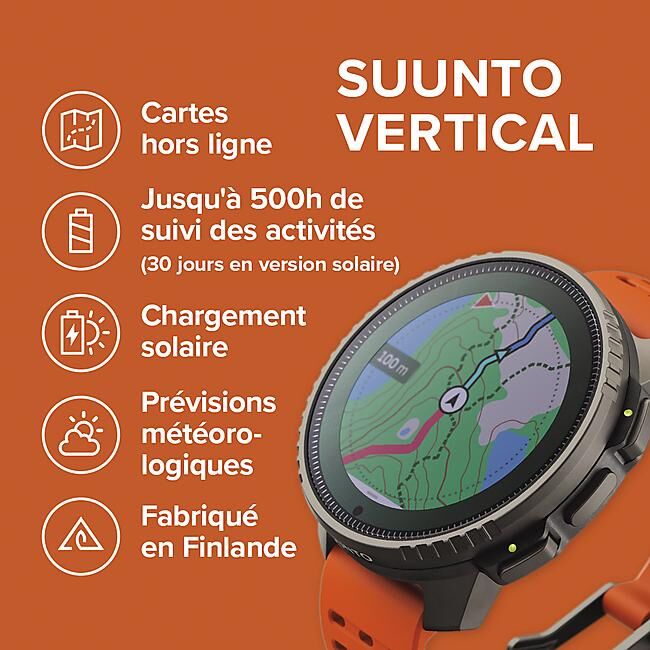 SUUNTO - MONTRE GPS SUUNTO VERTICAL SOLAR TITANIUM