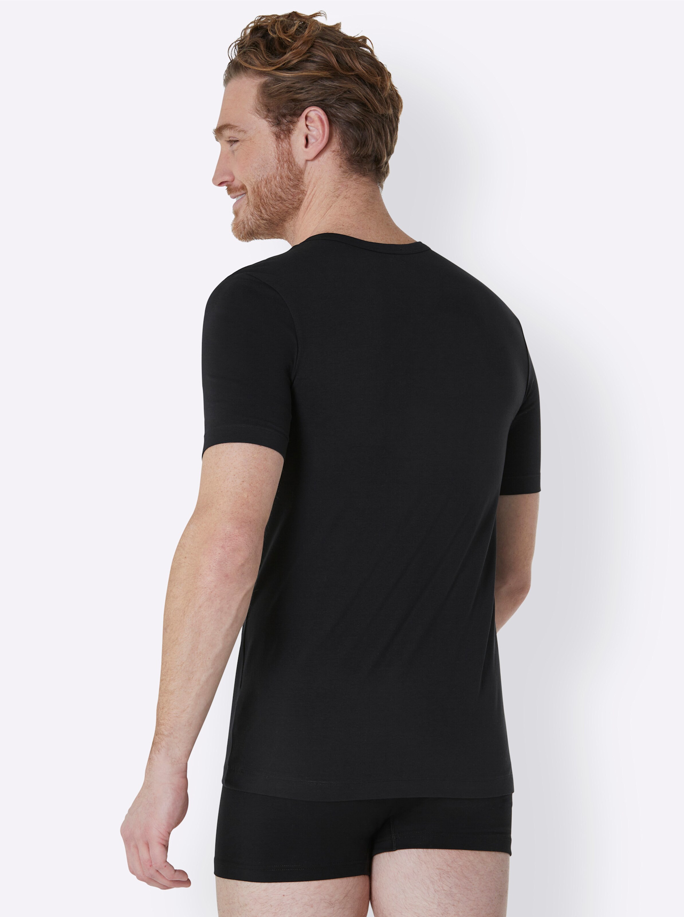 Schiesser Shirt in schwarz