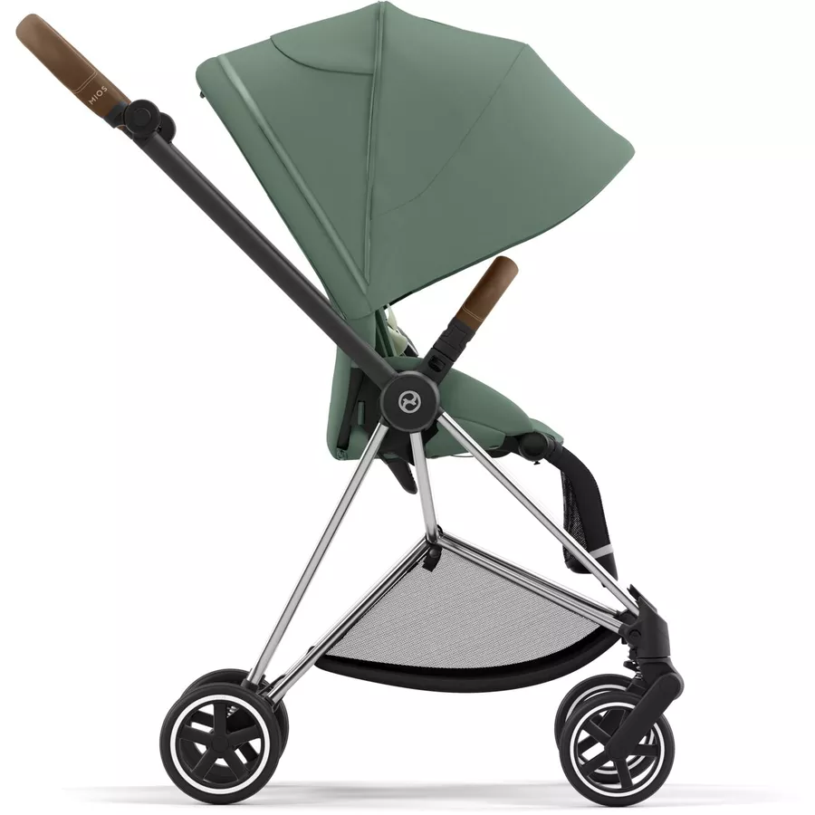 cybex PLATINUM Kombikinderwagen New Mios Chrome Brown Leaf Green