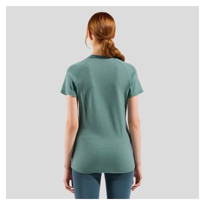 T-shirt Femme Odlo Ascent Performance Wool 125 Vert