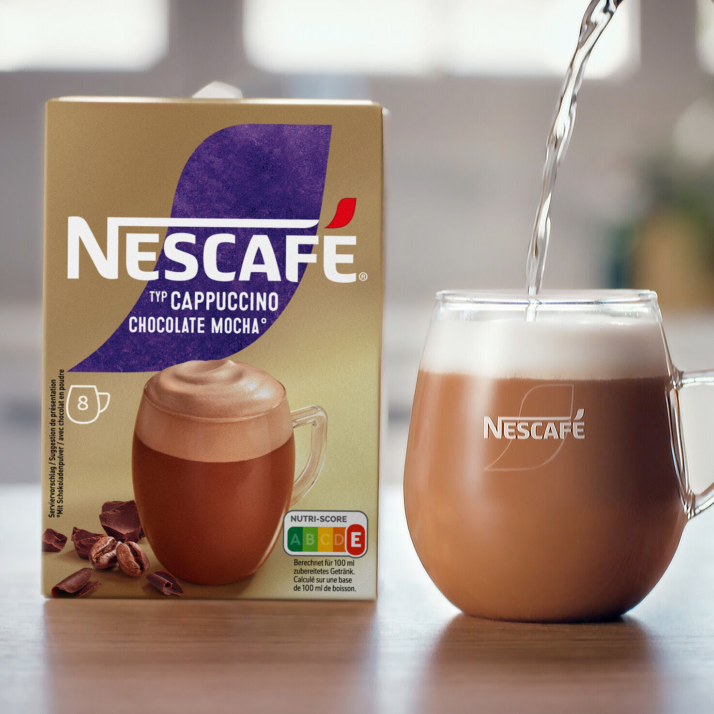 Nescafé Cappuccino Chocolate löslicher Kaffee Beutel