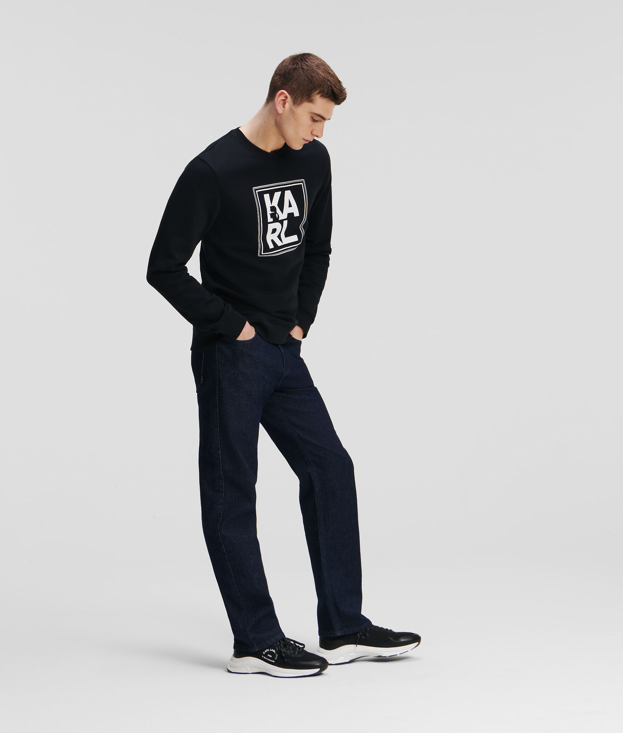 SWEAT-SHIRT ATHLEISURE À GROS LOGO KARL