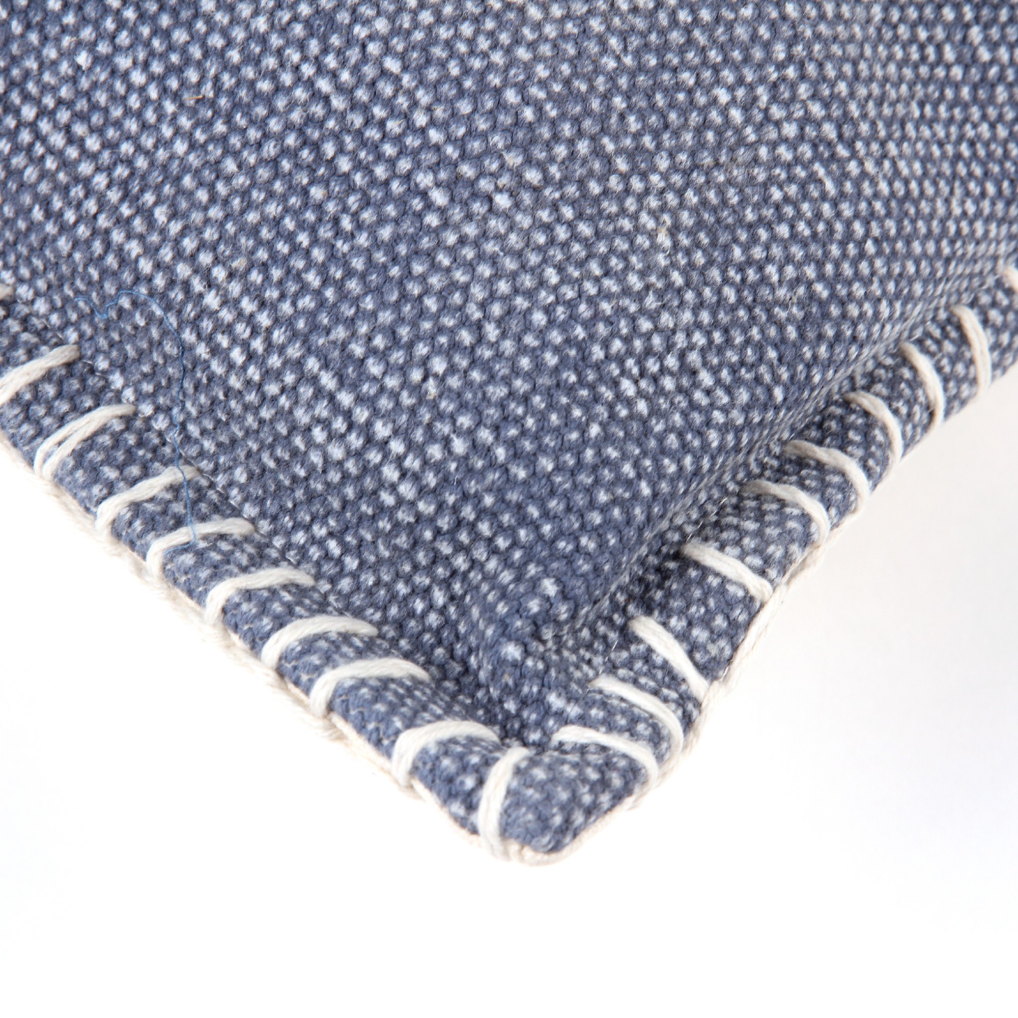 Kissen 'Austell', blau, creme, B 50 cm, H 35 cm von fischer's lagerhaus