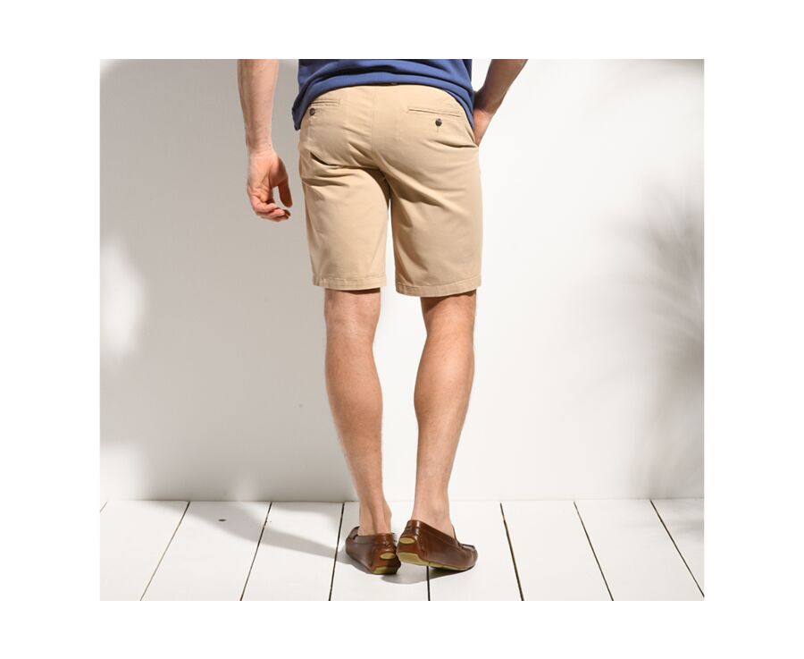 Bermuda chino homme Beige Foncé - BARRY