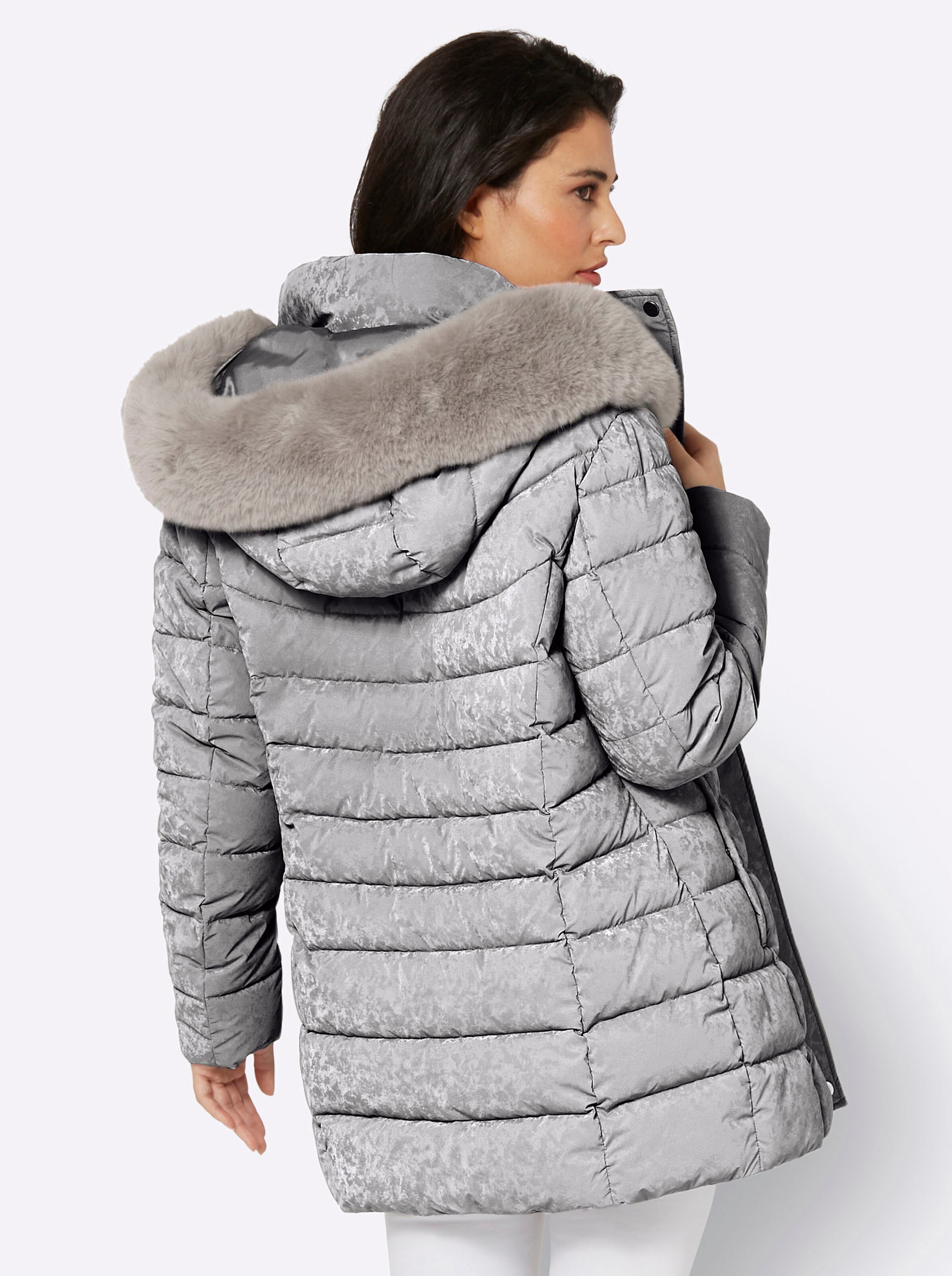 Mainpol Steppjacke in steingrau