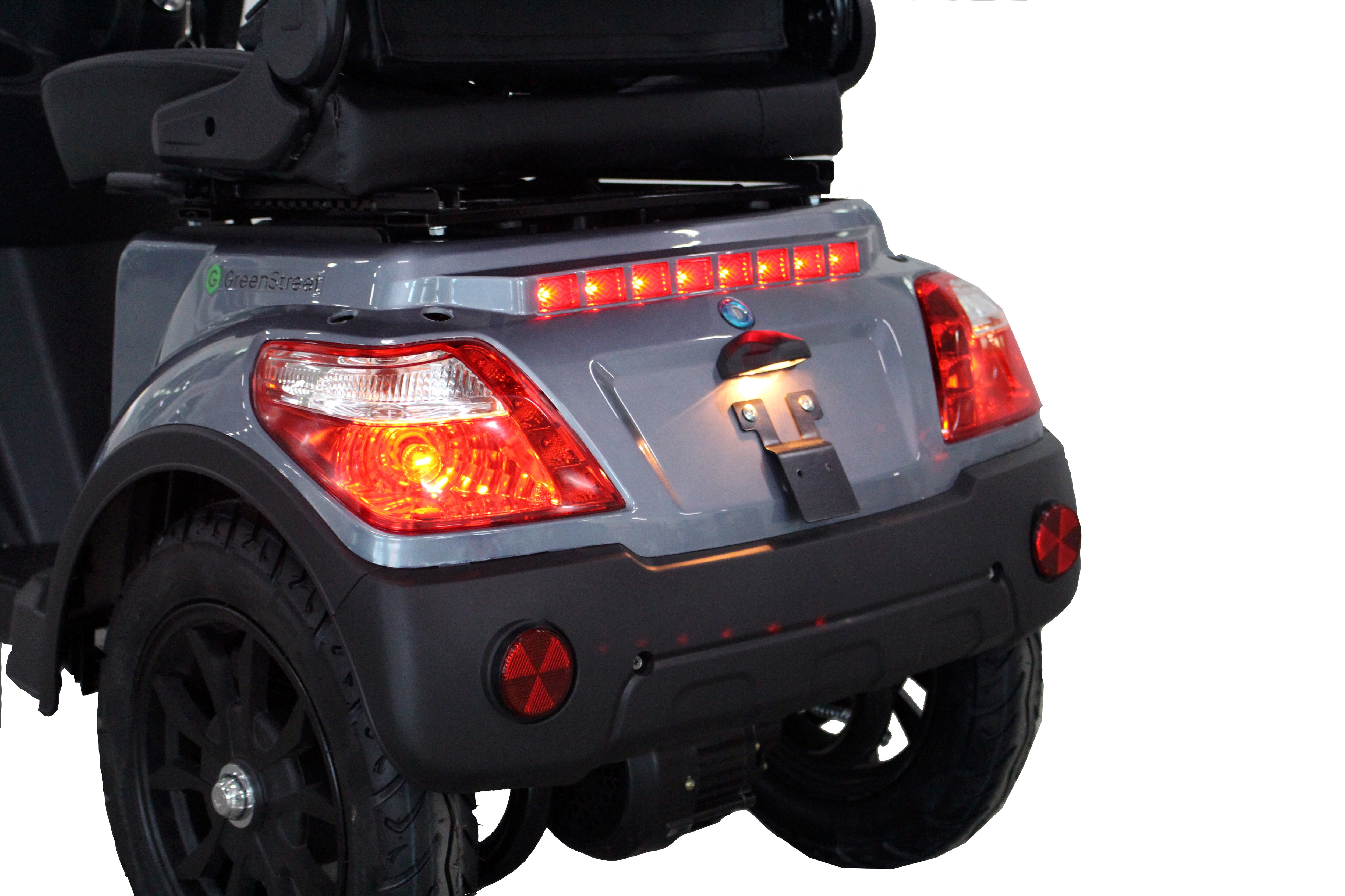 GreenStreet Elektromobil E-Mover Deluxe 1000 W 20 km/h dunkelgrau inkl. Topcase