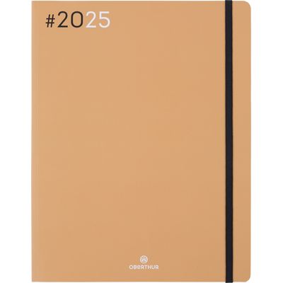 Agenda Flex - 1 semaine sur 2 pages - 22 x 28 cm - camel - Oberthur