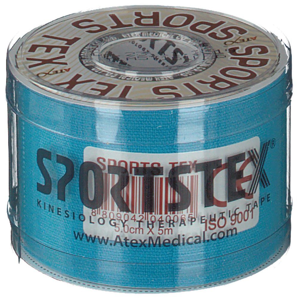 ATEX® SPORTS TEX Kinesiologie Tape 5 cm x 5 m Blau