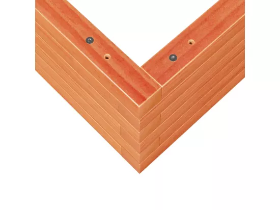 Jardinière bac lit surélevé bois marron 80 x 80 x 23 cm 02_0038499