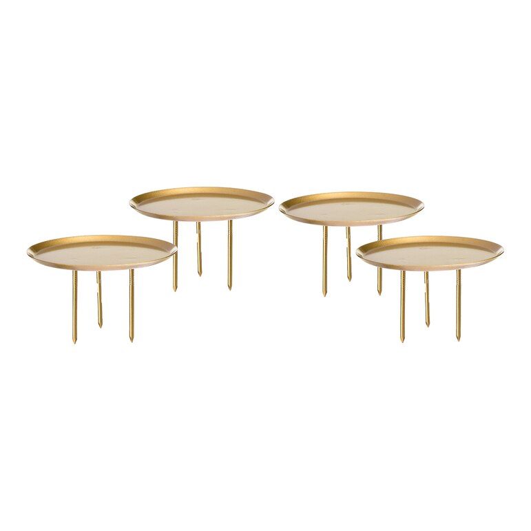 gold, ⌀ 8 cm, 4 Stück