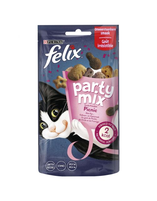 Felix Partymix Picnic - Kattensnack - Mix 60 g