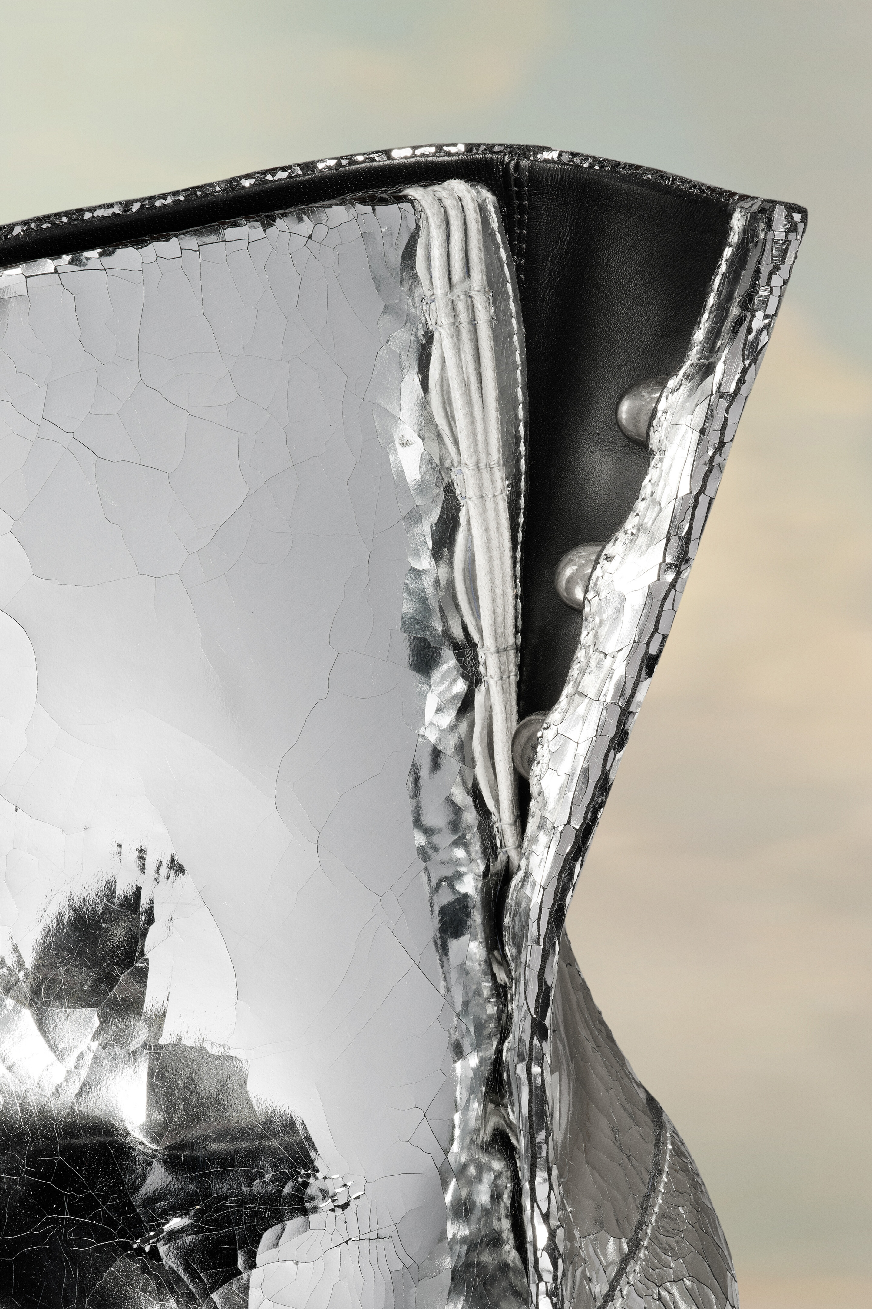 Tabi Mirror Bottes Argent