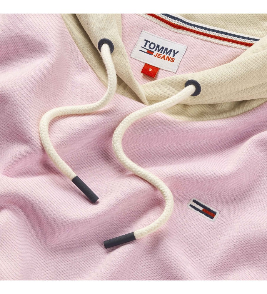 Moletom Tommy Jeans Cblk Rosa
