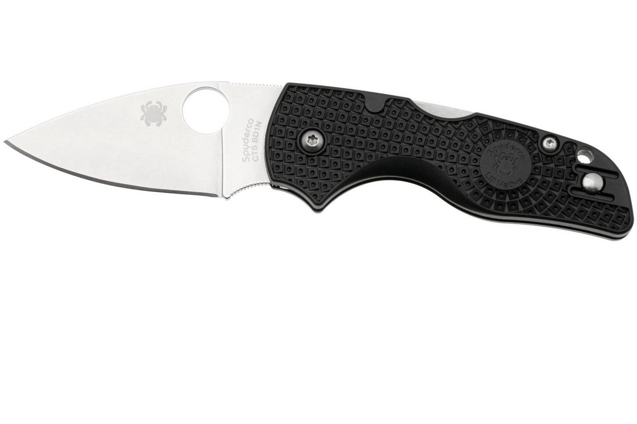 Spyderco Lil’ Native Lightweight Backlock C230PBK Black FRN, zakmes