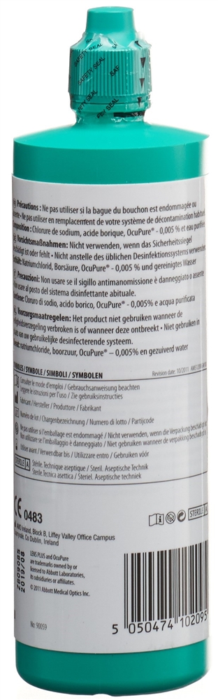 LENS PLUS OcuPure Kochsalzlösung Lös Fl 240 ml