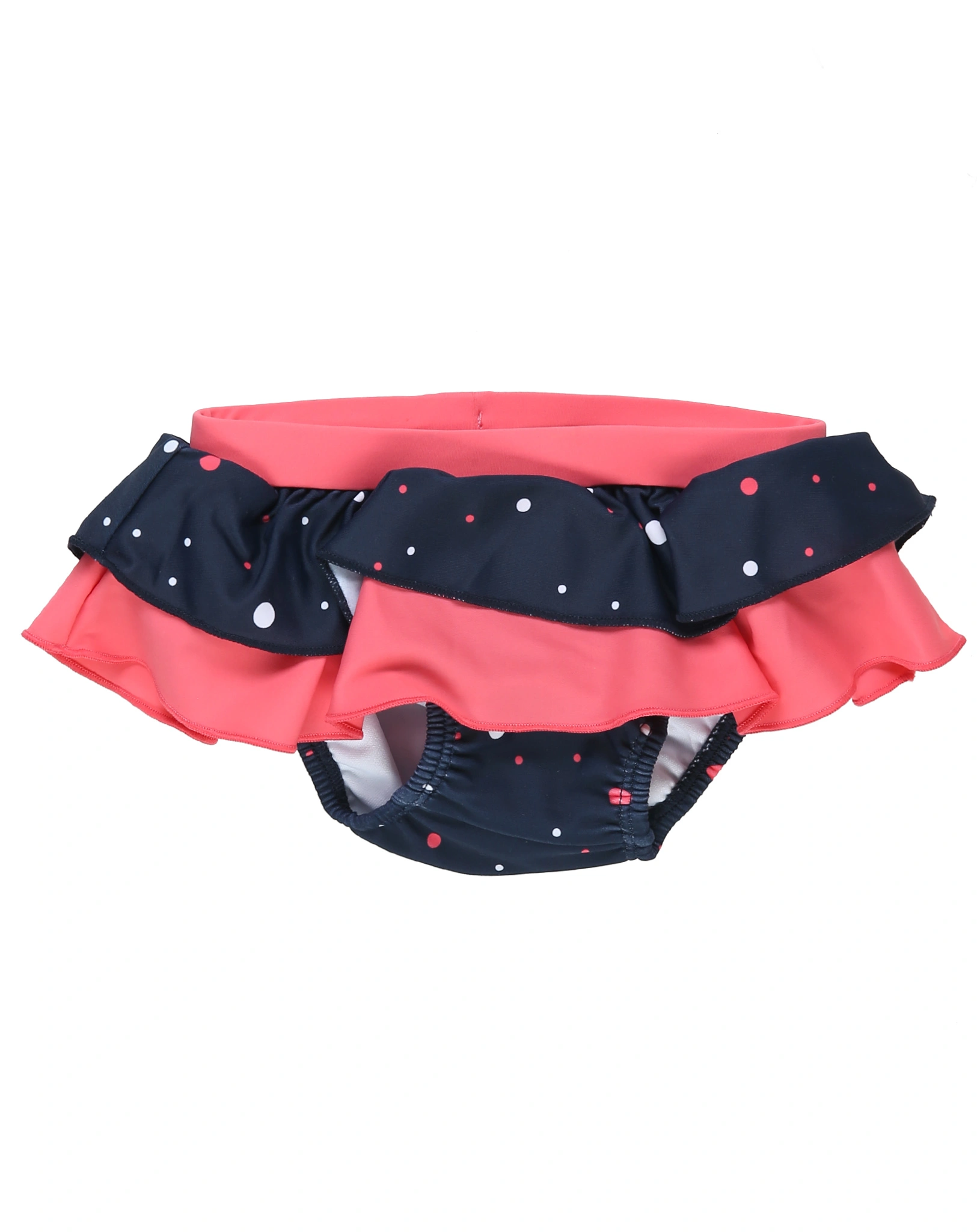 Volant-Badehose PÜNKTCHEN in marine