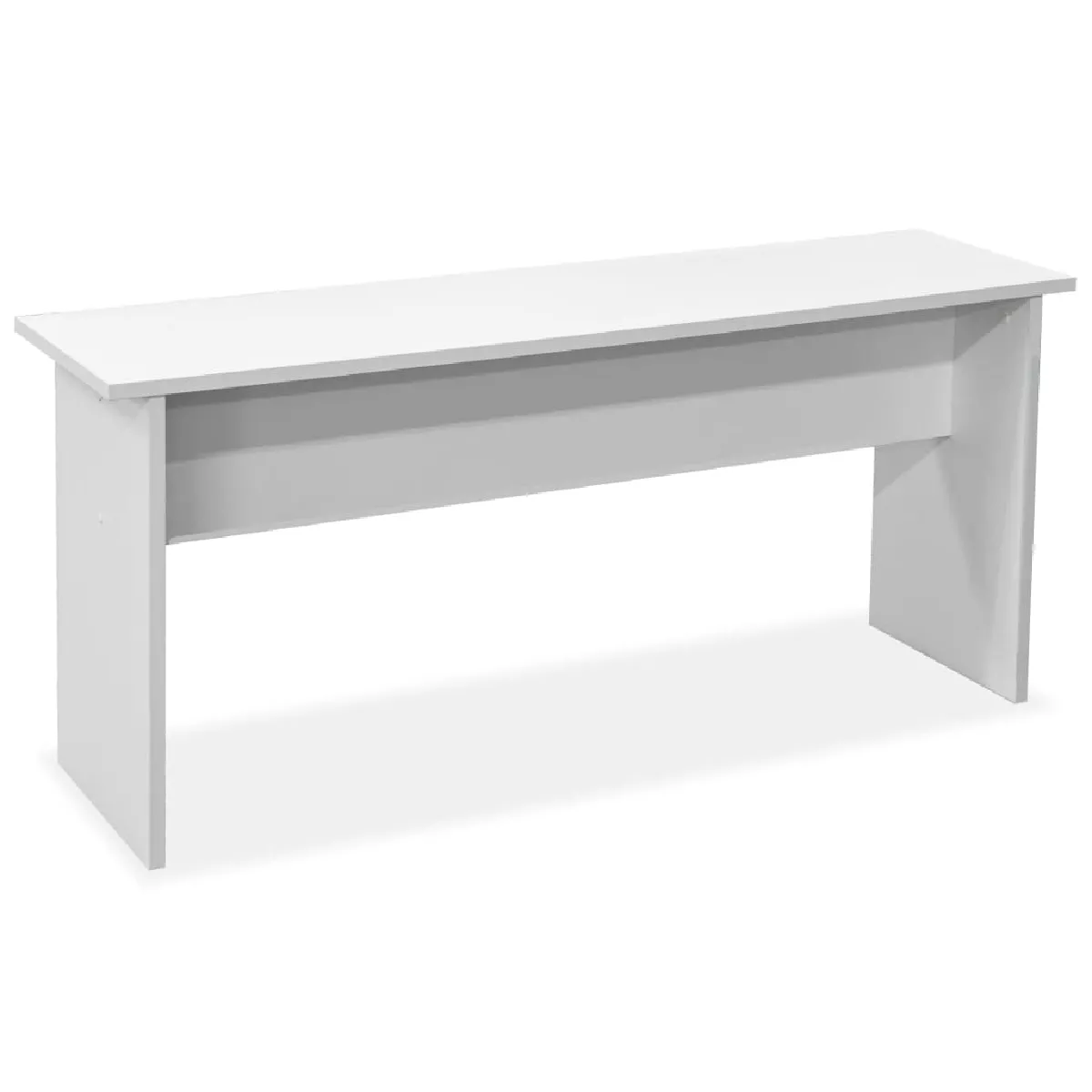vidaXL Table de Salle à Manger et Bancs 3 pcs - Blanc