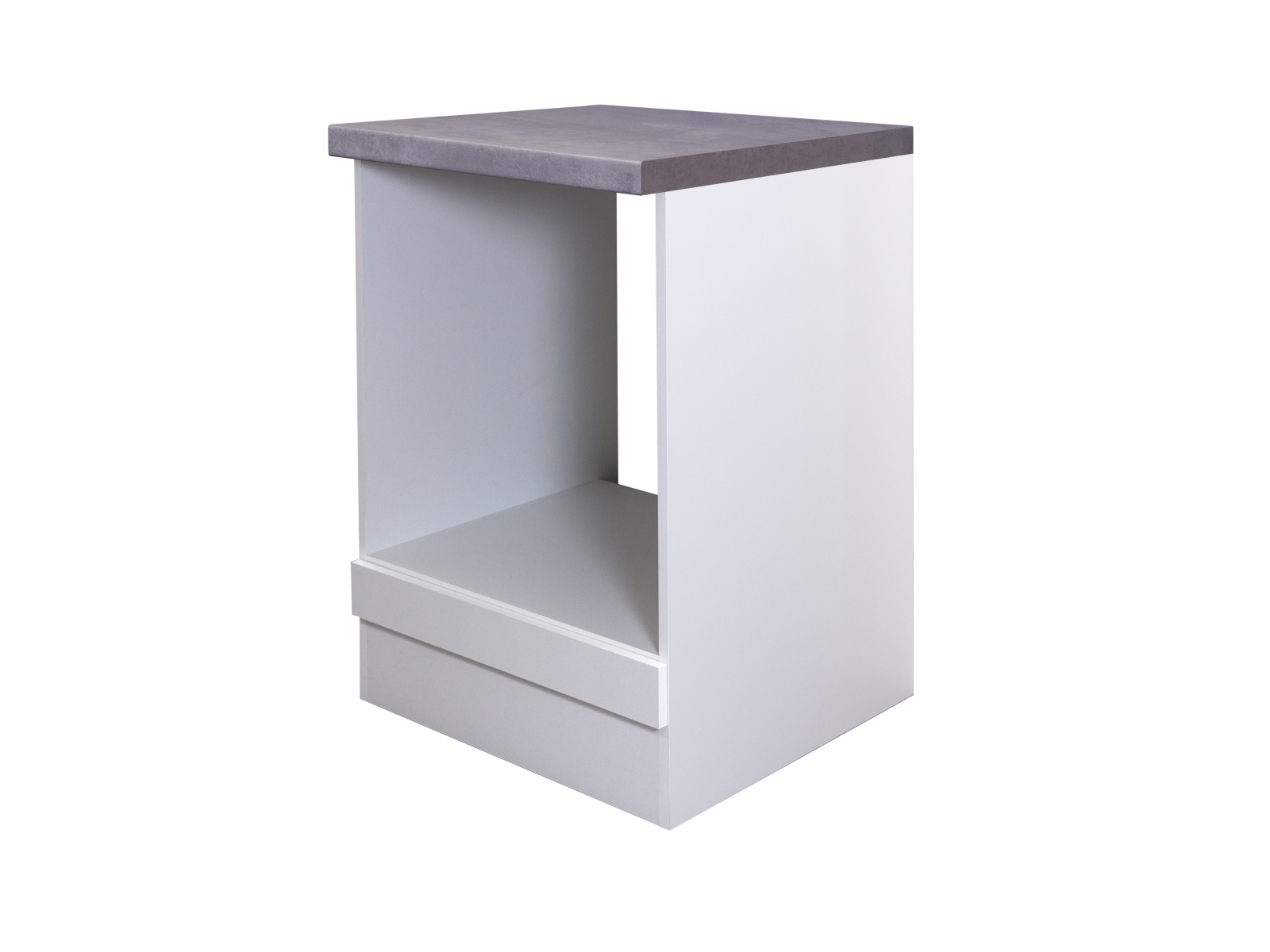 Herdumbauschrank ELEA - weiß-Beton - 60 cm