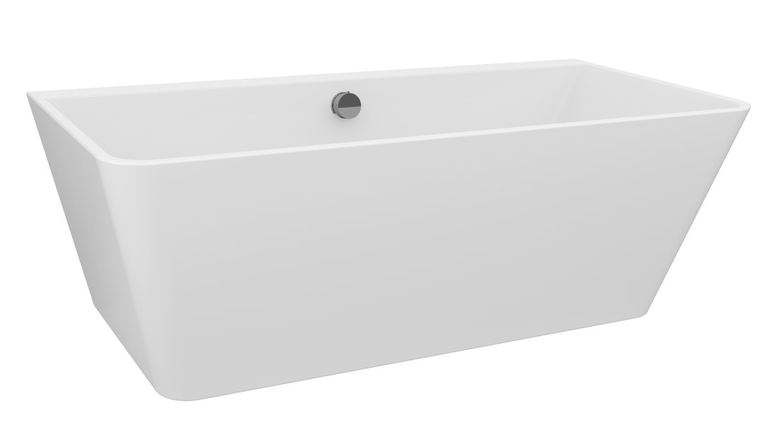 Polysan Liberta vrijstaand bad 170x78x60cm wit glans