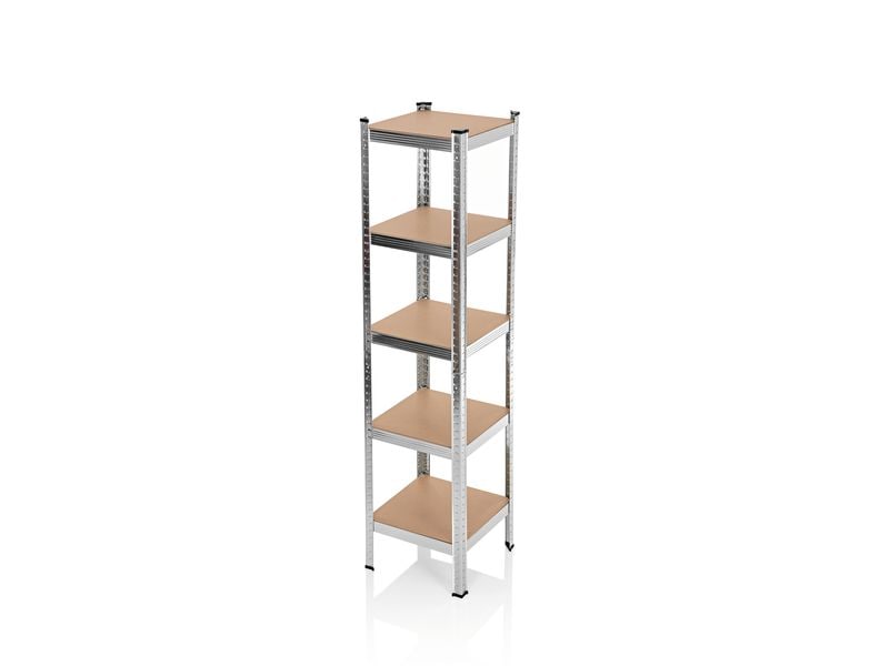 EASYmaxx Schwerlastregal 180 x 40 x 40 cm Regal mit 5 belastbaren Holzböden