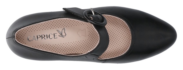 Caprice Spangenpumps  , Abendschuh, Festtagsschuh, Trichterabsatzmit Klettriemchen