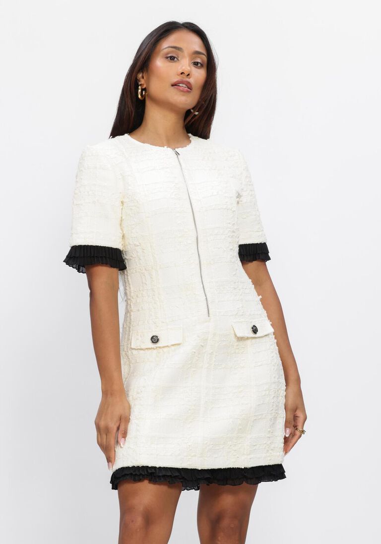 gebroken wit bruuns bazaar mini jurk gaussiabbzenny dress