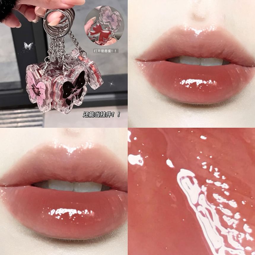 Cappuvini - Lucky Butterfly Sleutelhanger Lipgloss - 4 Kleuren