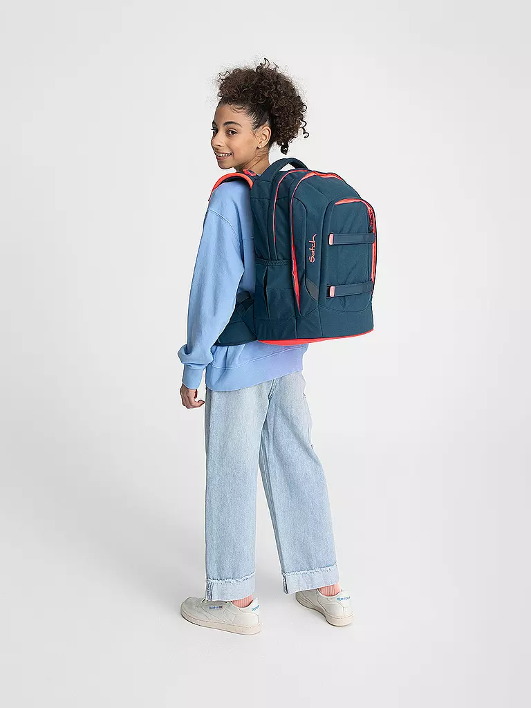 SATCH Schulrucksack Pack - Pink Phantom dunkelblau