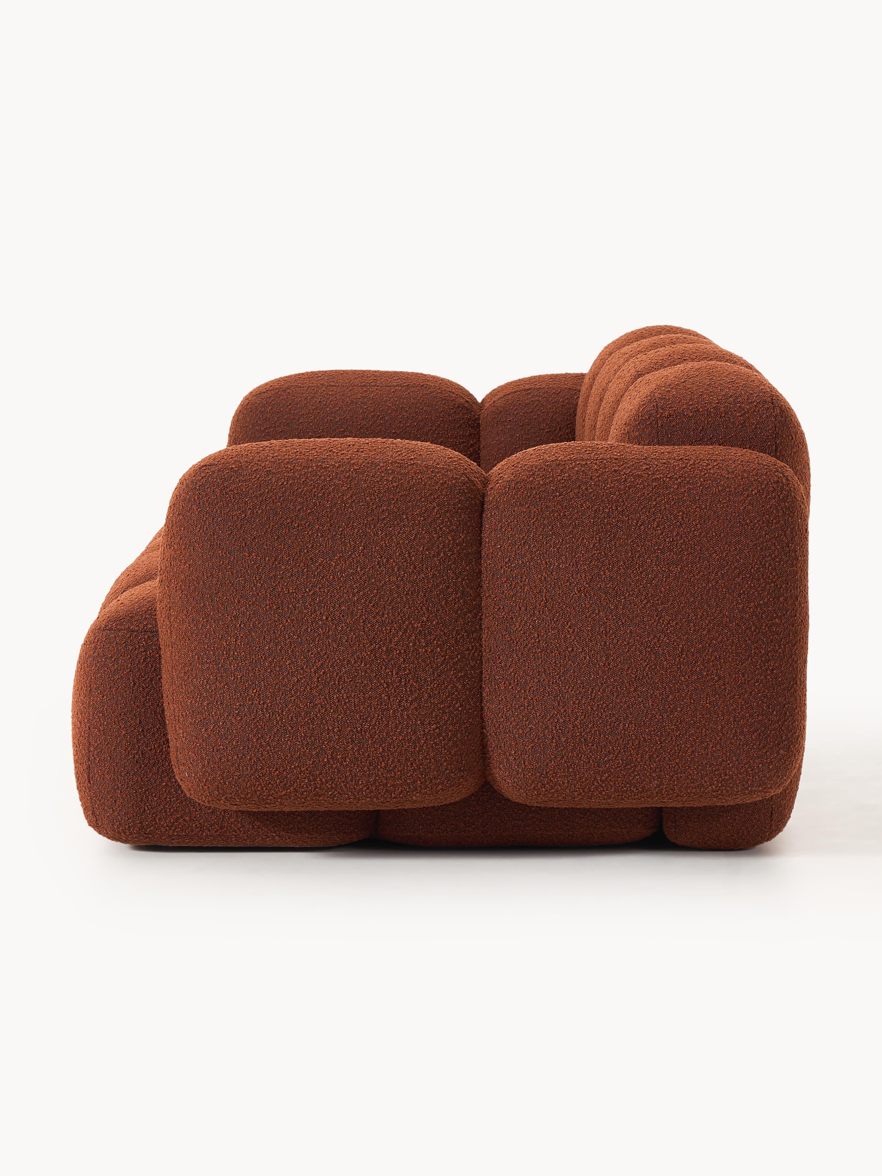 Modulaire bank Tayla (3-zits) van bouclé
