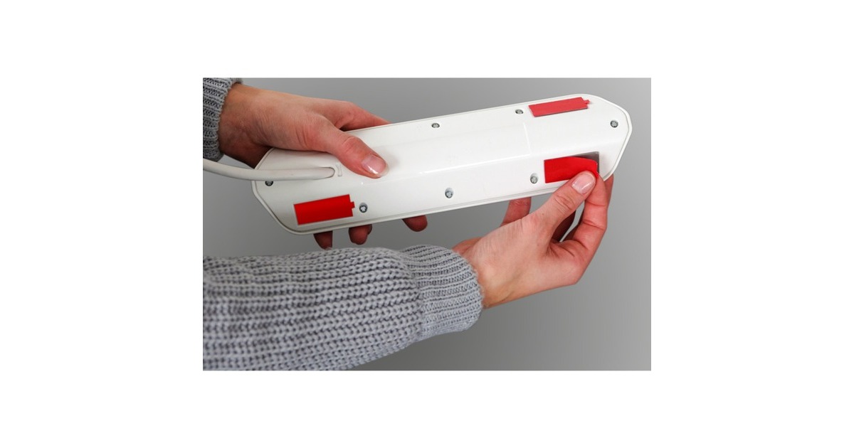 BrennenstuhlEstilo Hoekstekkerdoos 4-voudig stekkerdoos  (Wit/roestvrij staal, 2x USB)