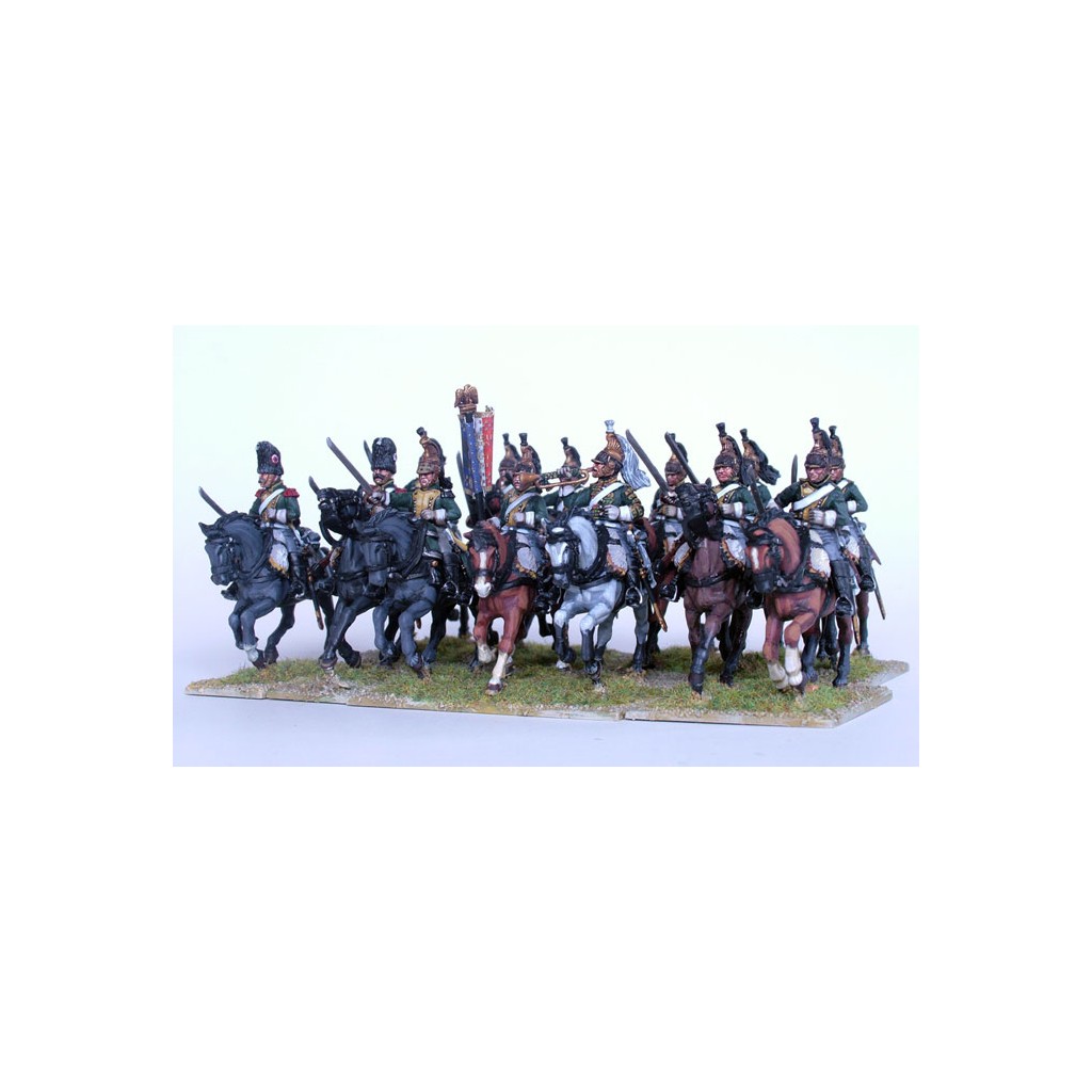French Napoleonic Line Dragoons (13 mounted, 8 dismounted)